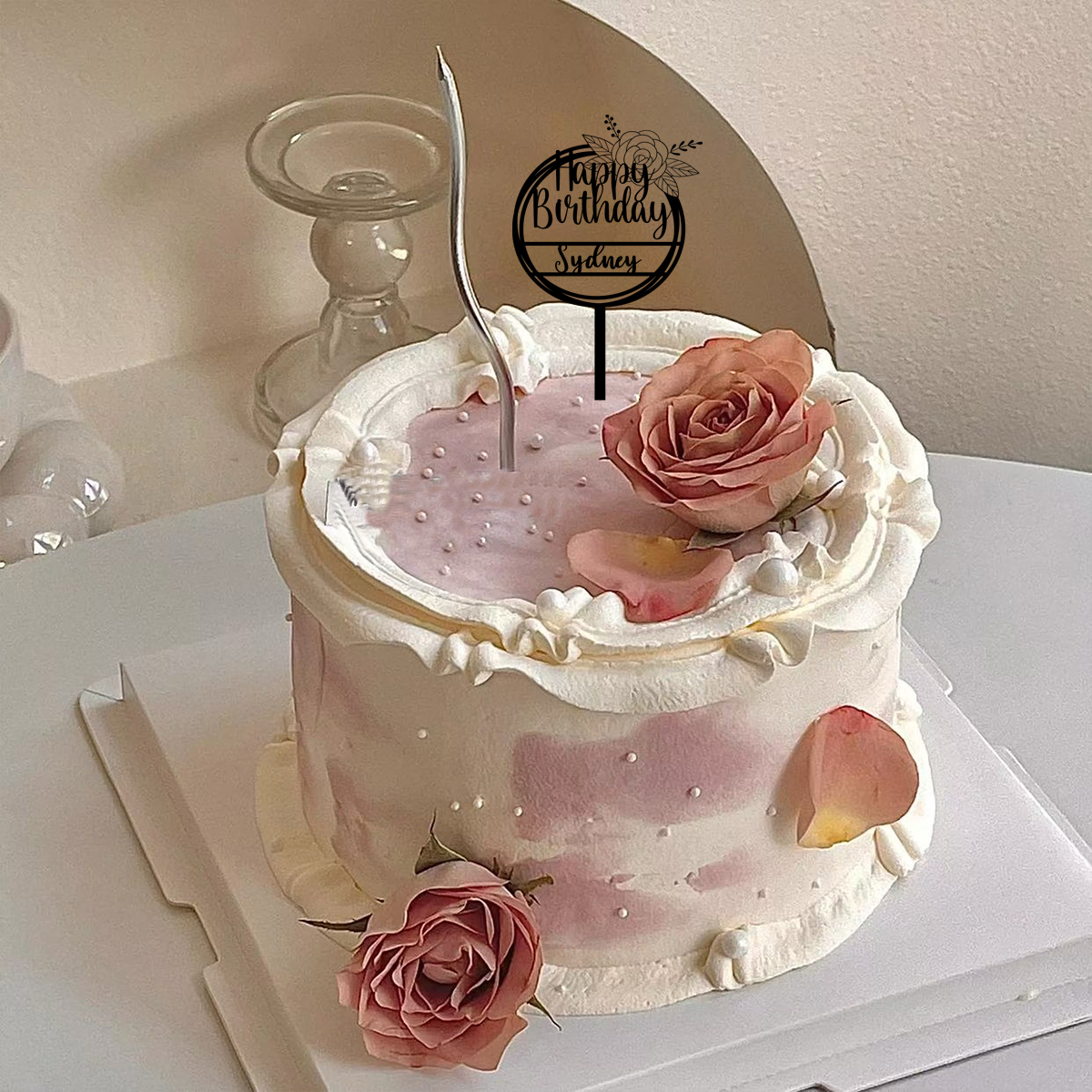 1PC Cartoon Happy birthday wis - Dried Flower Bunch のレビューと価格