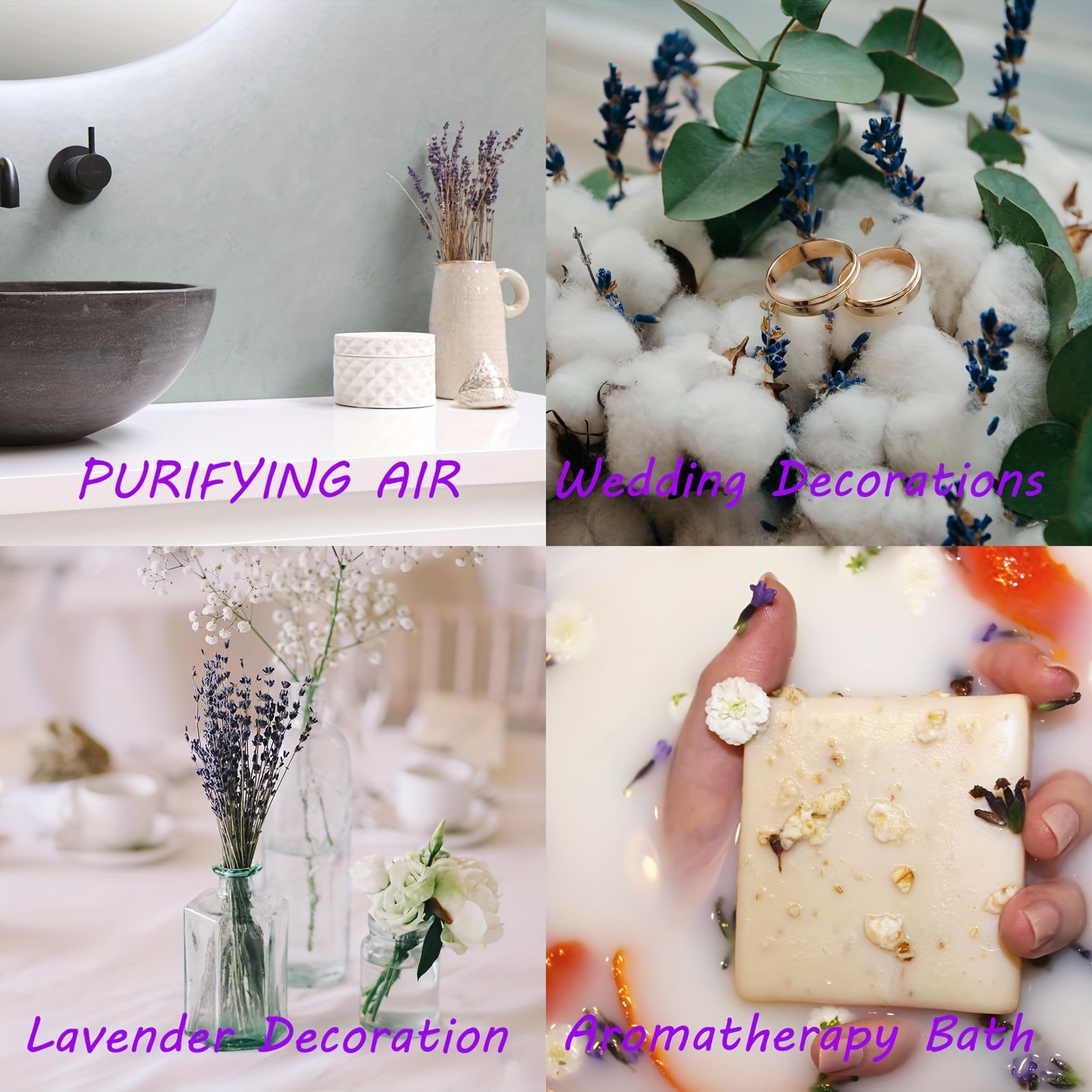 200pcs/Bunch Lavender Dried Fl - Dried Flower Bunch のレビューと価格