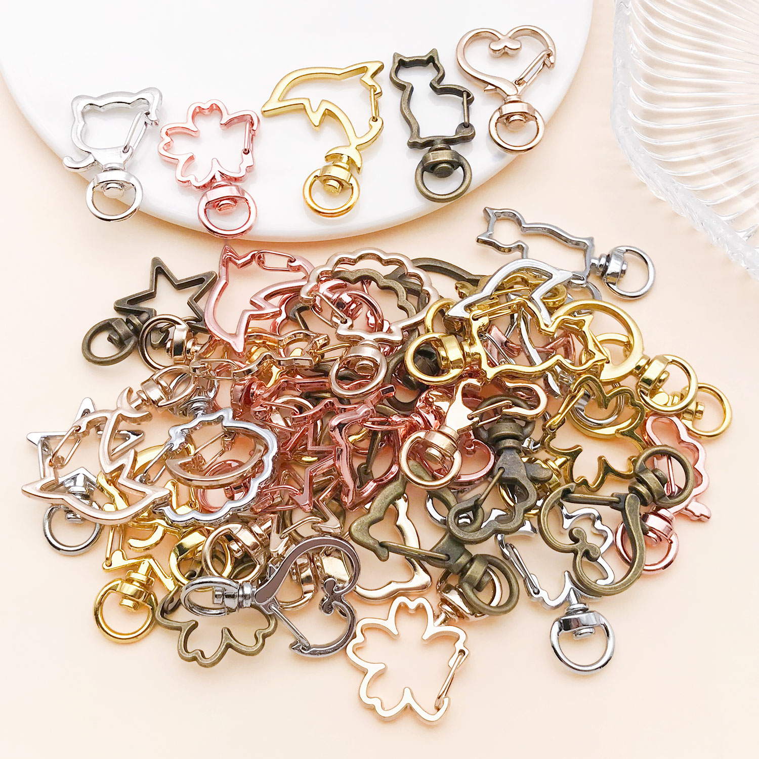 5pcs/lot Heart Star Moon Cat D - Flower Supplies のレビューと価格