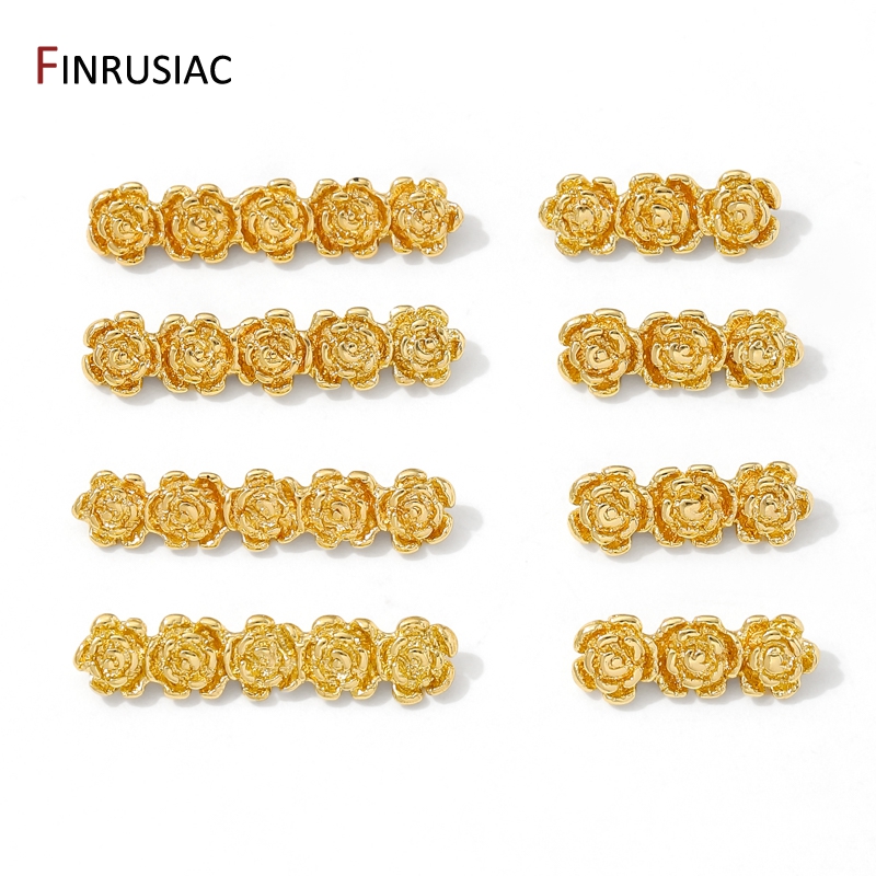 18K Gold Plated Brass Rose Flo - Flower Supplies のレビューと価格