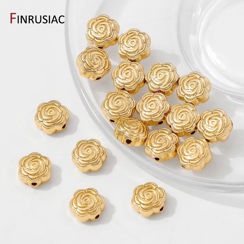 14K Gold Plated Brass Flower S - Flower Supplies のレビューと価格