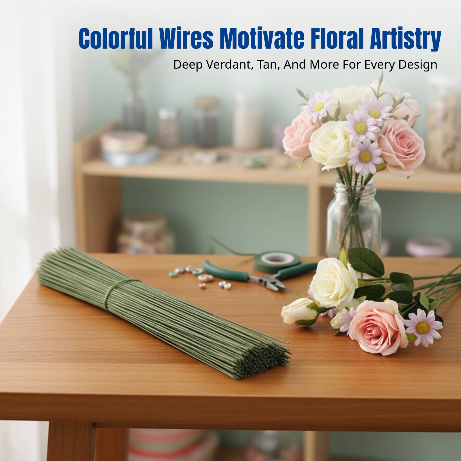 DIY Handcraft Floral Stem Wire - Flower Supplies のレビューと価格