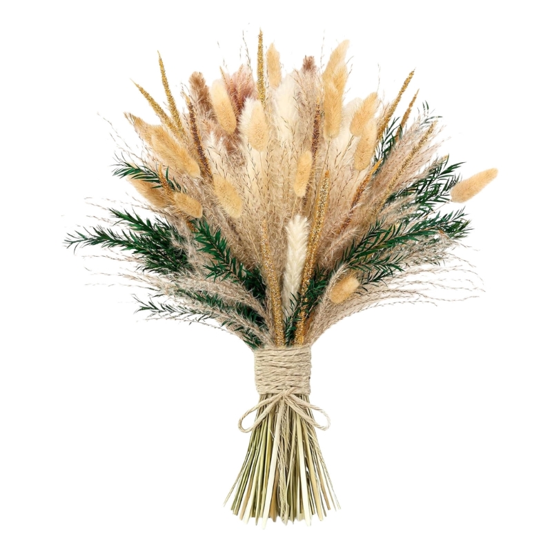 Bulk 100PCS Dried Pampas Grass - Dried Flower Bunch のレビューと価格