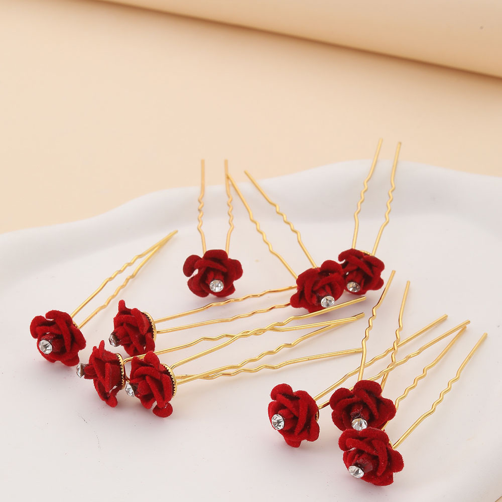 10Pcs Rose Hair Accessories We - Flower Supplies のレビューと価格