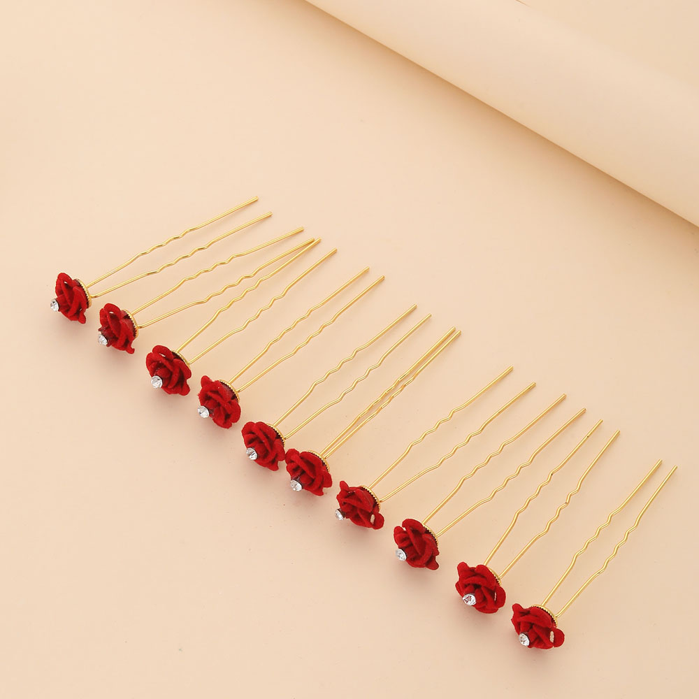 10Pcs Rose Hair Accessories We - Flower Supplies のレビューと価格