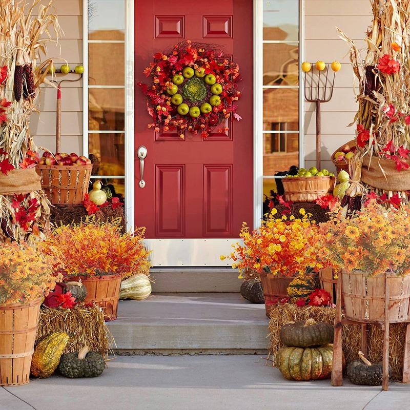 1Pcs Bundle Artificial Fall Fl - Dried Flower Bunch のレビューと価格