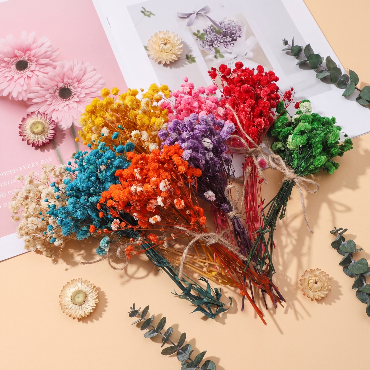 1 Pack Preserved Dried Flower  - Dried Flower Bunch のレビューと価格