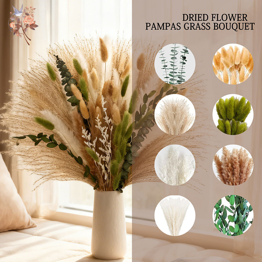 85PCS Natural Dried Flowers Pa - Dried Flower Bunch のレビューと価格