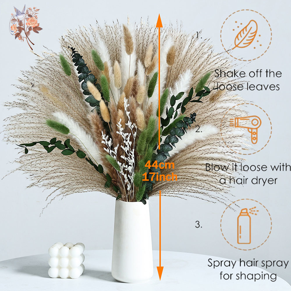 85PCS Natural Dried Flowers Pa - Dried Flower Bunch のレビューと価格