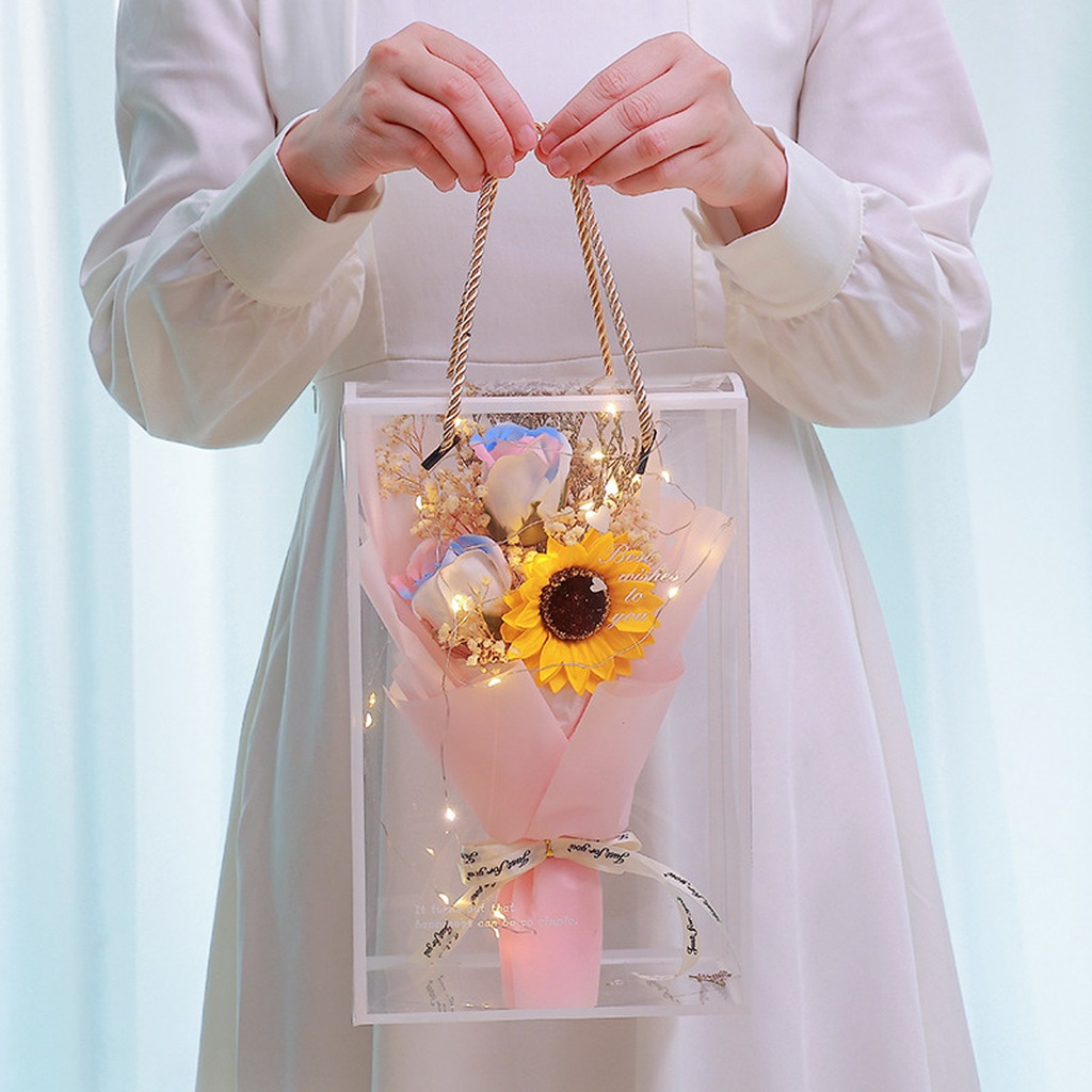 Soap Flower Decorative Bouquet - Dried Flower Bunch のレビューと価格