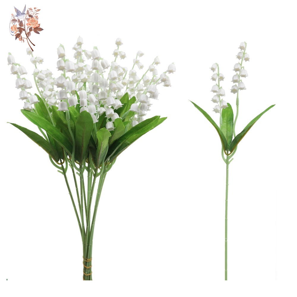 White Lily of The Valley 10Pcs - Dried Flower Bunch のレビューと価格