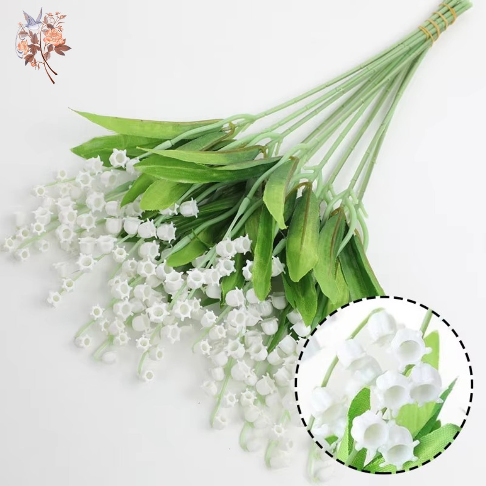 White Lily of The Valley 10Pcs - Dried Flower Bunch のレビューと価格