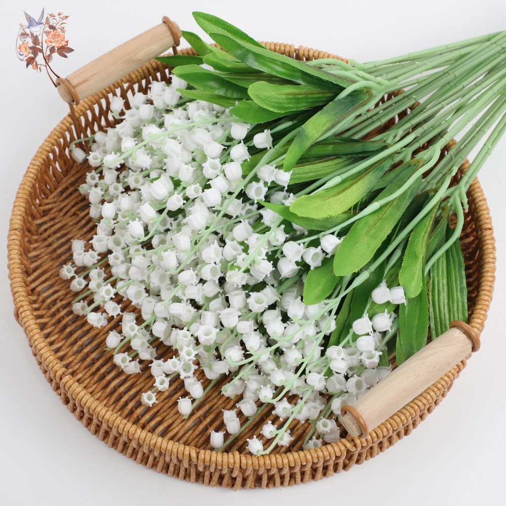 White Lily of The Valley 10Pcs - Dried Flower Bunch のレビューと価格