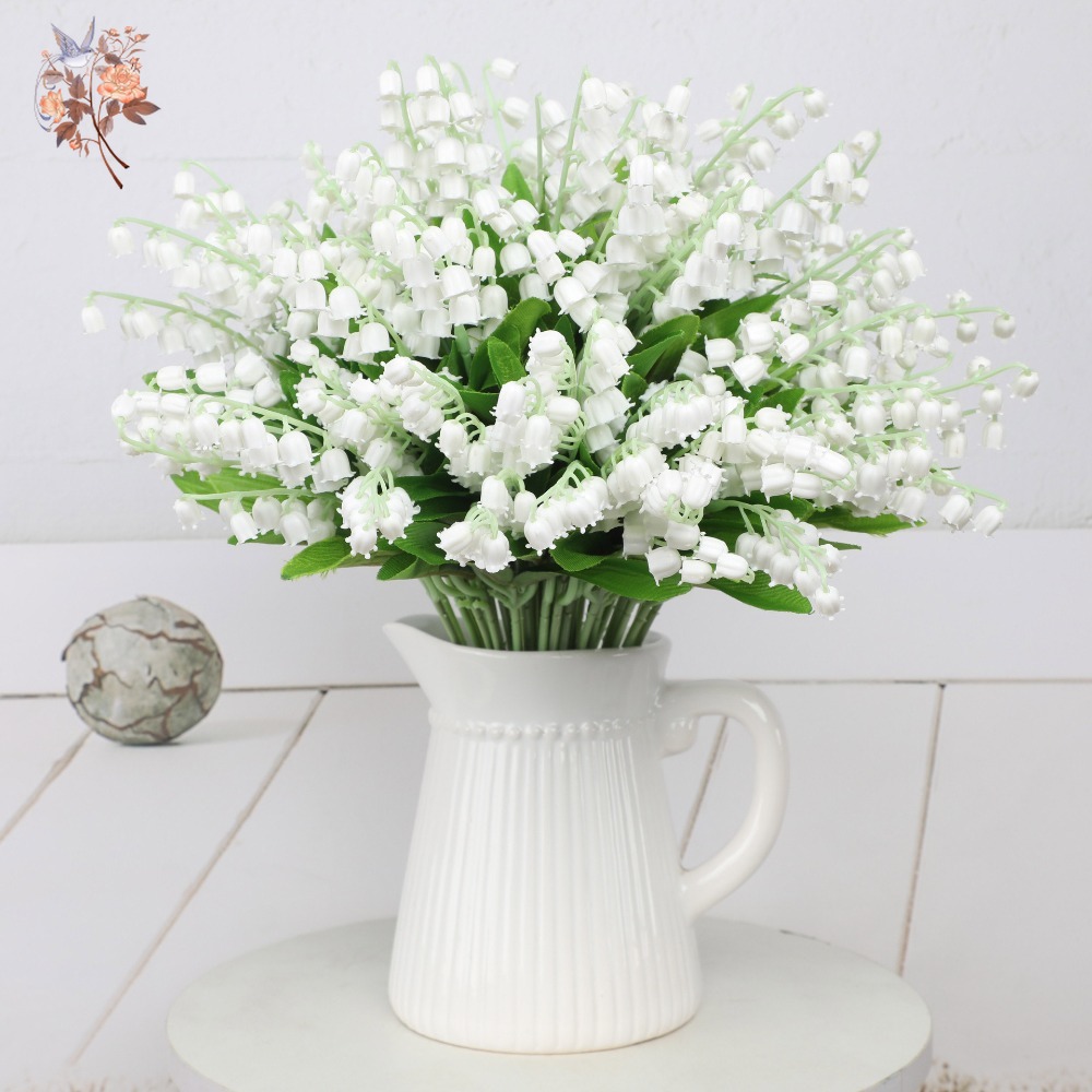 White Lily of The Valley 10Pcs - Dried Flower Bunch のレビューと価格