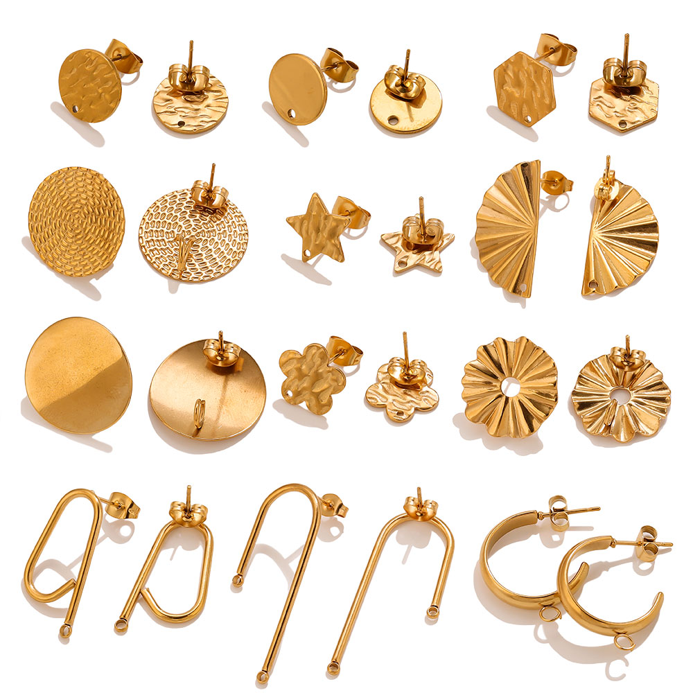 10pcs Stainless Steel Earrings - Flower Supplies のレビューと価格